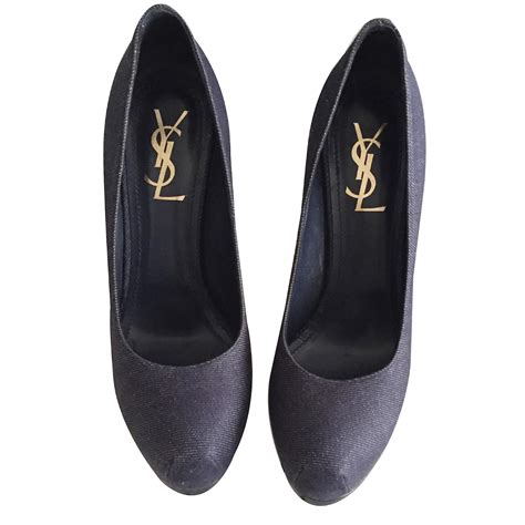 ysl girls shoes|ysl denim heels.